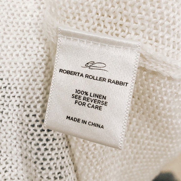 Roberta Roller Rabbit Linen Long Cardigan - Picture 4 of 4